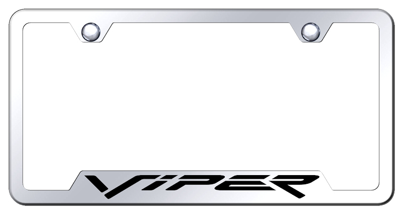 Viper (Fangs) Cut-Out Frame - Laser Etched Mirrored