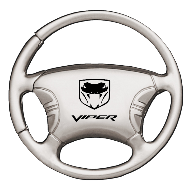 Viper (Fangs) Steering Wheel Key Fob - Silver