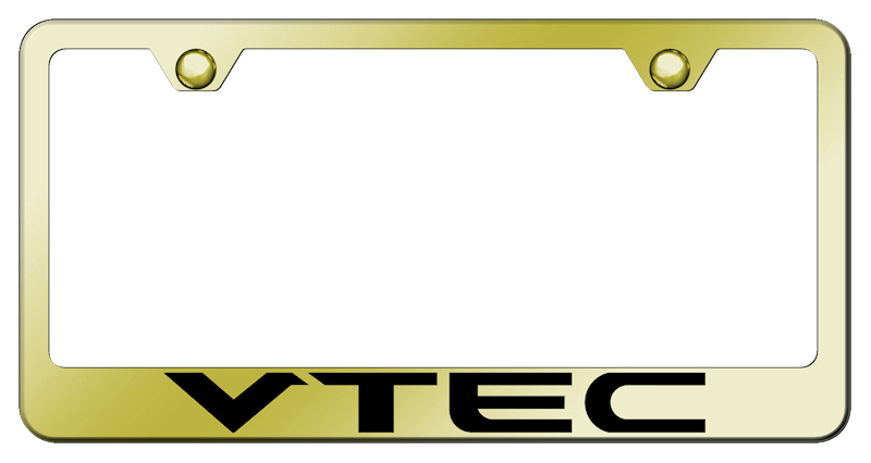 VTEC Stainless Steel Frame - Laser Etched Gold