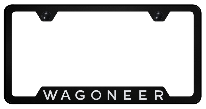 Wagoneer Cut-Out Frame - Laser Etched Black