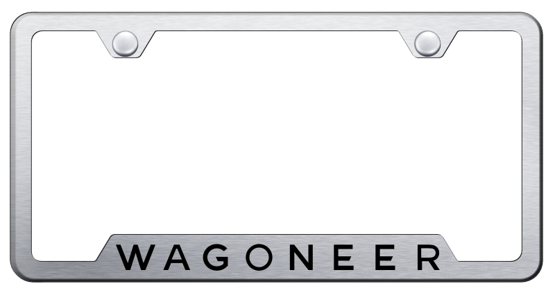 Wagoneer Cut-Out Frame - Laser Etched Brushed