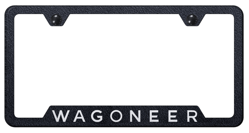 Wagoneer Cut-Out Frame - Laser Etched Rugged Black