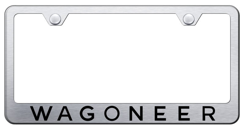 Wagoneer Stainless Steel Frame - Laser Etched Brushed