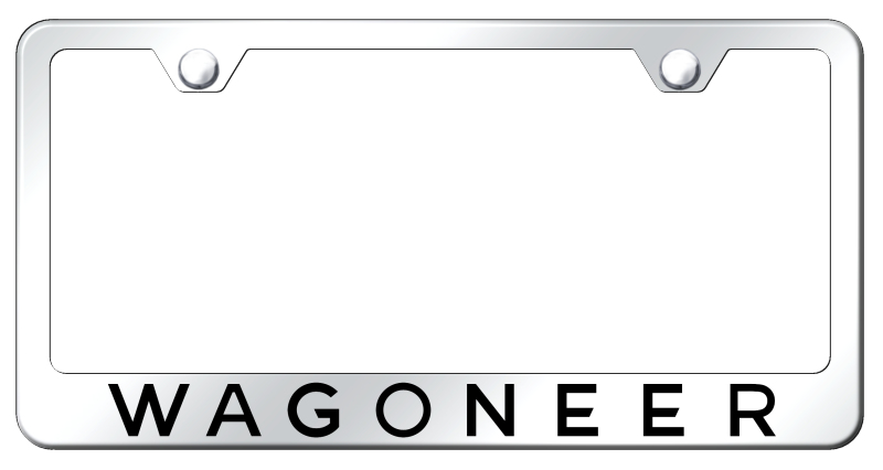 Wagoneer Stainless Steel Frame - Laser Etched Mirrored