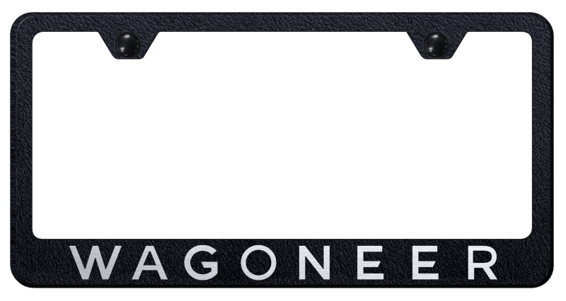 Wagoneer Stainless Steel Frame - Laser Etched Rugged Black