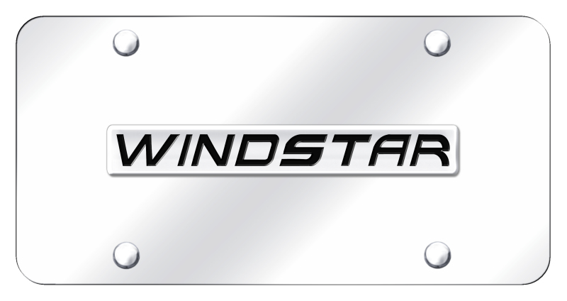 Windstar Name License Plate - Chrome on Mirrored