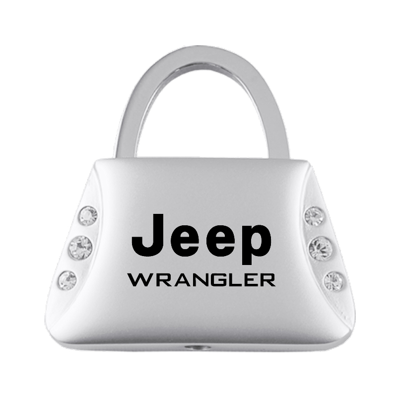 Wrangler Jeweled Purse Key Fob - Silver