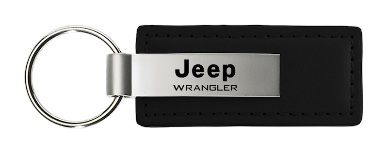 Wrangler Leather Key Fob - Black
