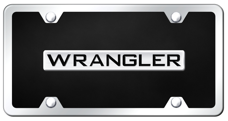 Wrangler Name Acrylic Kit - Chrome on Black