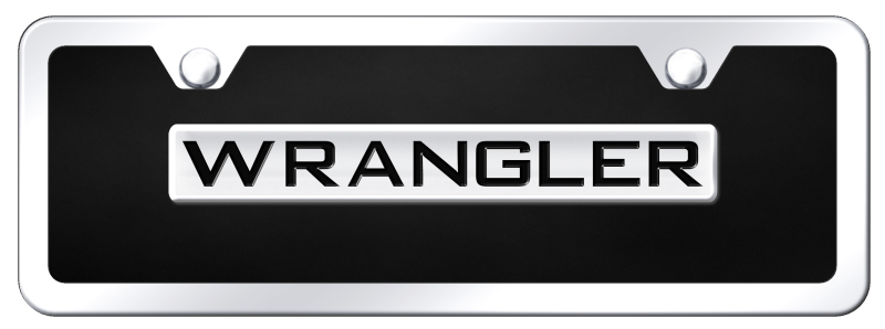 Wrangler Name Acrylic Mini Kit - Chrome on Black