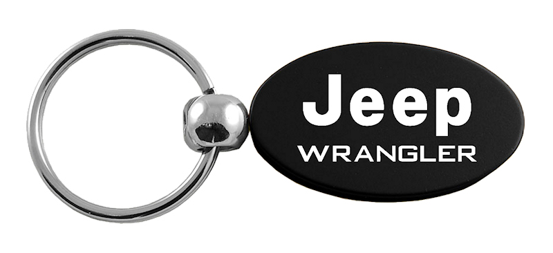 Wrangler Oval Key Fob - Black