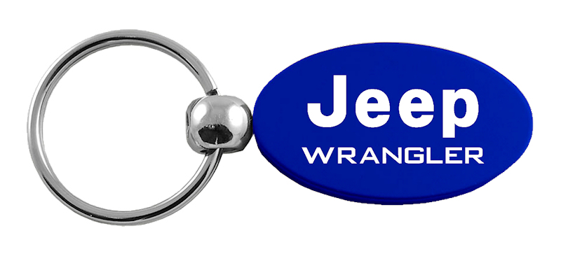 Wrangler Oval Key Fob - Blue