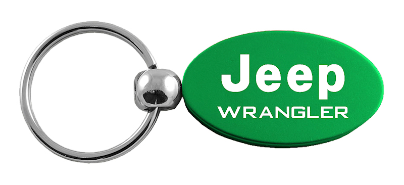 Wrangler Oval Key Fob - Green