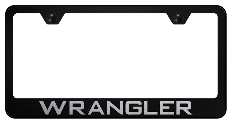 Wrangler Stainless Steel Frame - Laser Etched Black