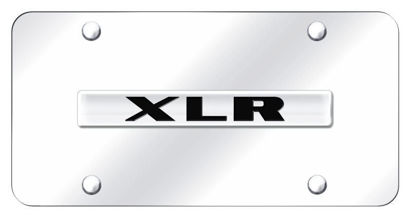 XLR Name License Plate - Chrome on Mirrored