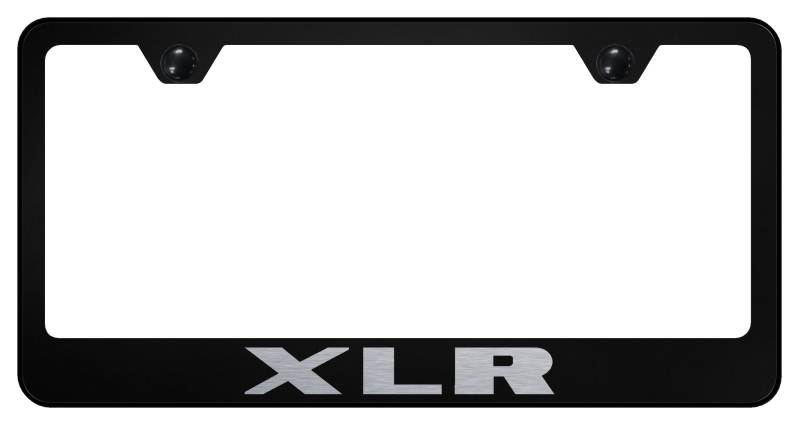 XLR Stainless Steel Frame - Laser Etched Black