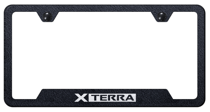 Xterra Cut-Out Frame - Laser Etched Rugged Black