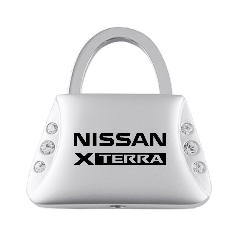 Xterra Jeweled Purse Key Fob - Silver