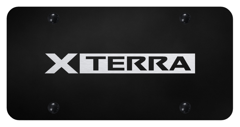 Xterra License Plate - Laser Etched Black