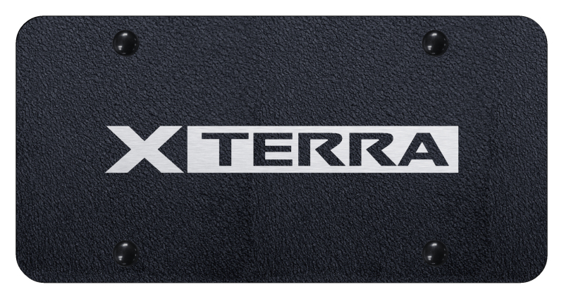 Xterra License Plate - Laser Etched Rugged Black