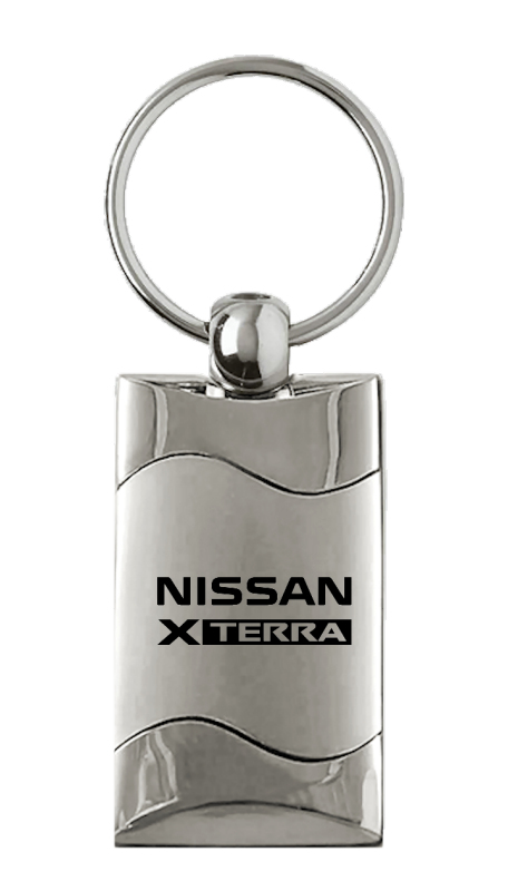 Xterra Rectangular Wave Key Fob - Silver