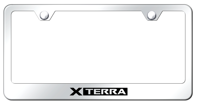 Nissan Xterra Laser Etched Stainless Steel License Plate Frame - Finish:Mirror