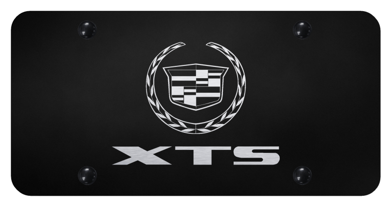 XTS License Plate - Laser Etched Black