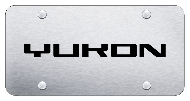 Yukon License Plate - Laser Etched Brushed