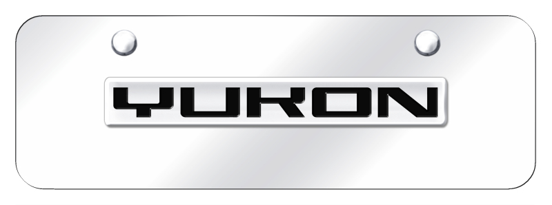 Yukon Name Mini Plate - Chrome on Mirrored