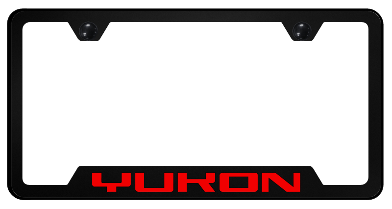 Yukon Red Cut-Out Frame - UV Print on Black