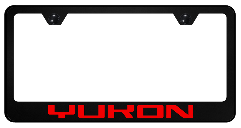 Yukon Red Stainless Steel Frame - UV Print on Black