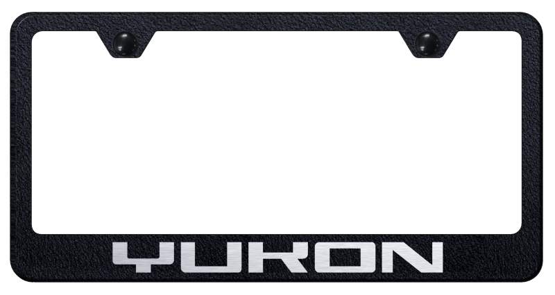 Yukon Stainless Steel Frame - Laser Etched Rugged Black