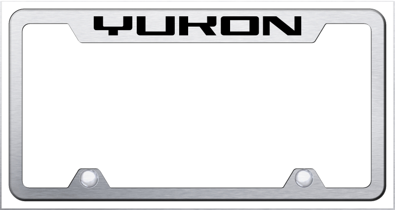 Yukon Steel Truck Cut-Out Frame - Laser Etched Brushed