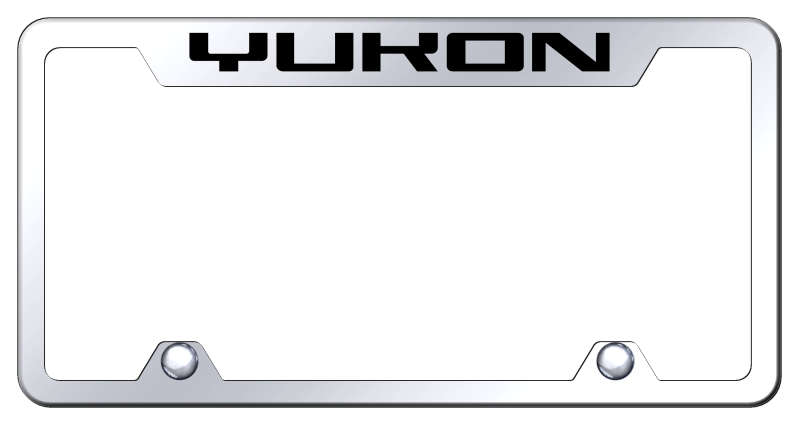 Yukon Steel Truck Cut-Out Frame - Laser Etched Mirrored