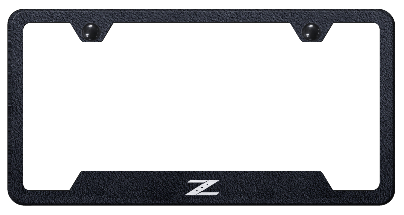Z Cut-Out Frame - Laser Etched Rugged Black