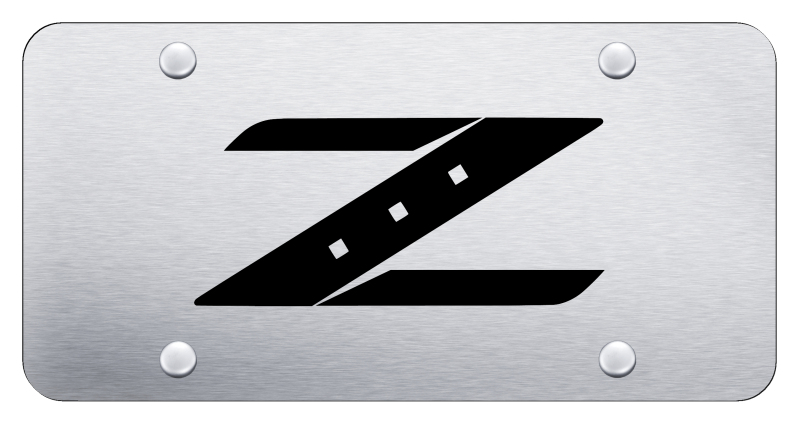 Z License Plate - Laser Etched Brushed