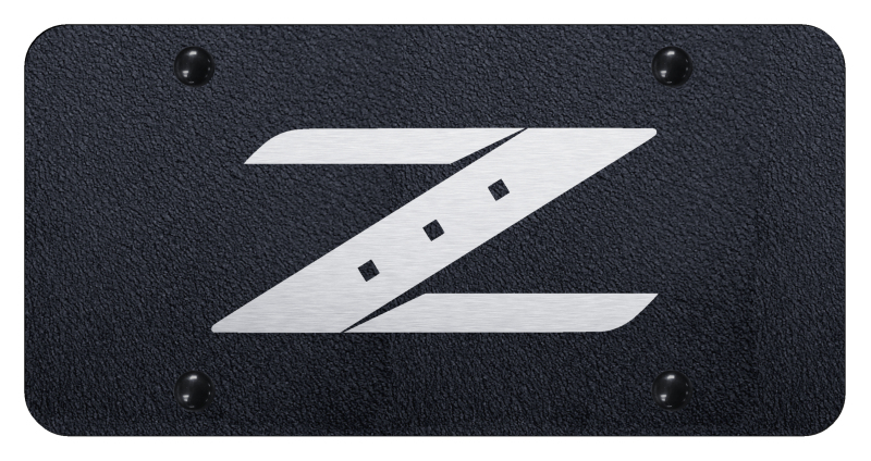 Z License Plate - Laser Etched Rugged Black
