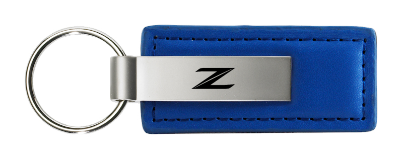 Z (New) Leather Key Fob - Blue