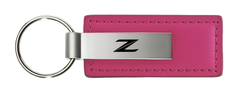 Z (New) Leather Key Fob - Pink