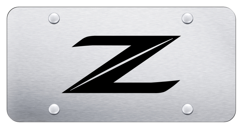 Z (New) License Plate - Laser Etched Brushed