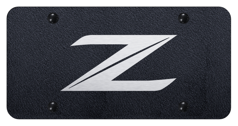 Z (New) License Plate - Laser Etched Rugged Black