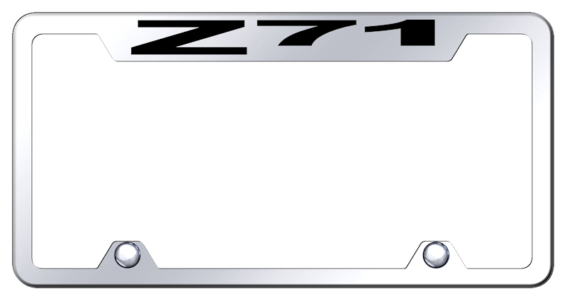 Z71 Steel Truck Cut-Out Frame - Laser Etched Mirrored