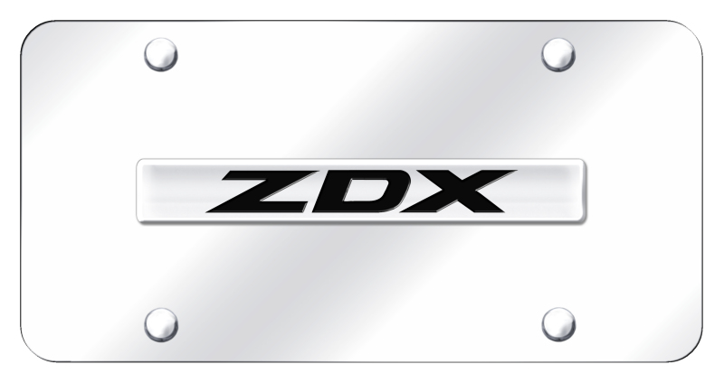 ZDX Name License Plate - Chrome on Mirrored