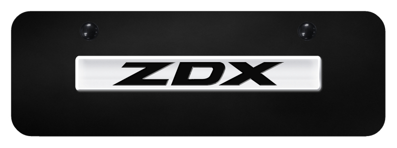ZDX Name Mini Plate - Chrome on Black