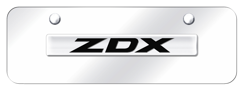 ZDX Name Mini Plate - Chrome on Mirrored