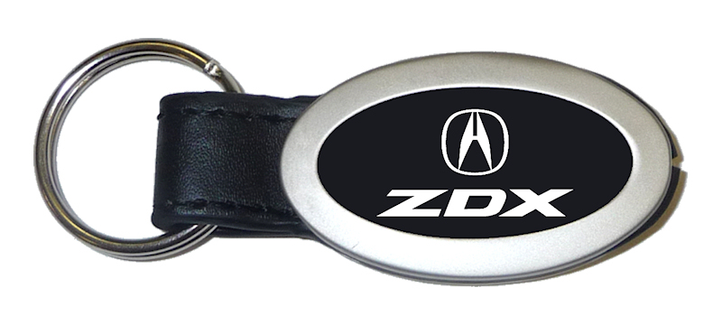 ZDX Oval Leather Key Fob - Black