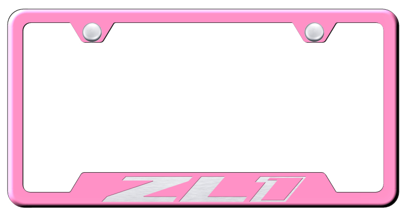 ZL1 Cut-Out Frame - Laser Etched Pink