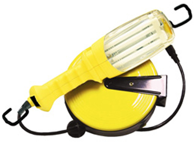 Double Brite Fluorescent  Retractable Work Light (40ft Cord)