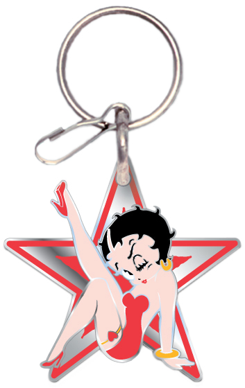 Betty Boop Star Key Chain