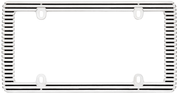 Chrome/Black Billet License Plate Frame